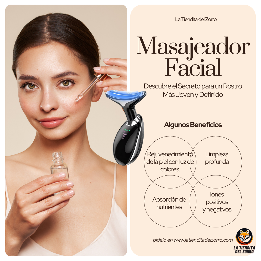Masajeador Facial Intense Pulsed + SERUM 24K de Regalo