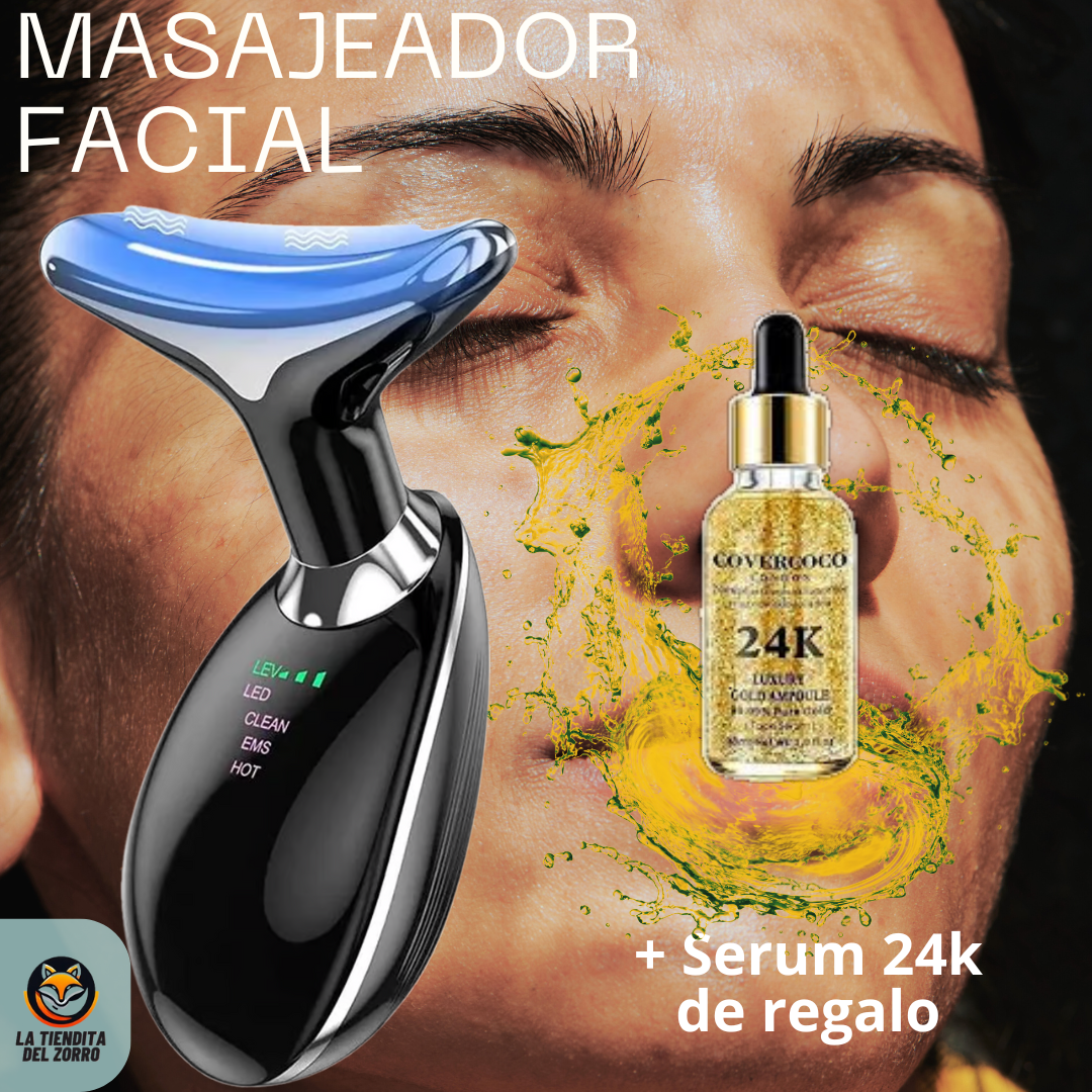 Masajeador Facial Intense Pulsed + SERUM 24K de Regalo